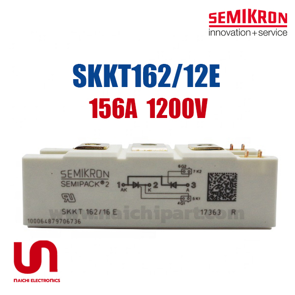 Semikron , SKKT162/12E, IGBT MODULE , 1200V 156A