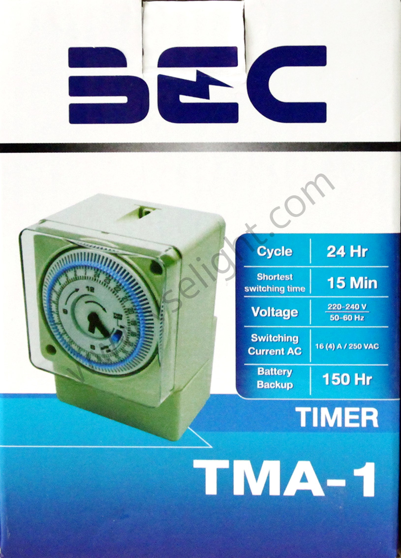 Timer switch BEC รุ่น TMA-1 - นาฬิกาตั้งเวลา 24 HR