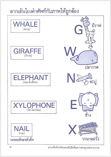 ลูกเรียนรู้คำศัพท์