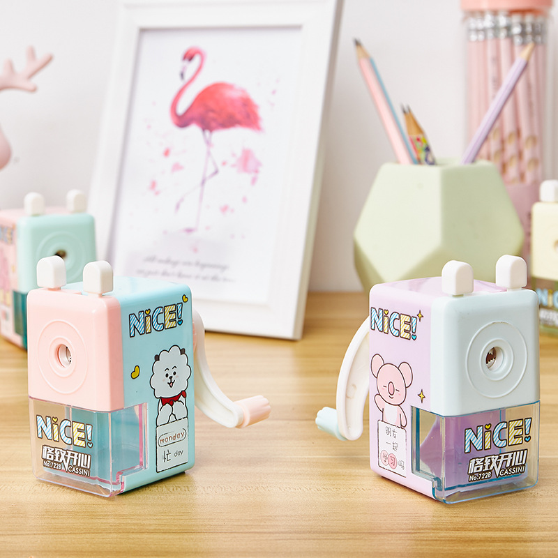 MUISUNGSHOP ที่เหลาดินสอแบบหมุน กบเหลาดินสอ Pencil Sharpene