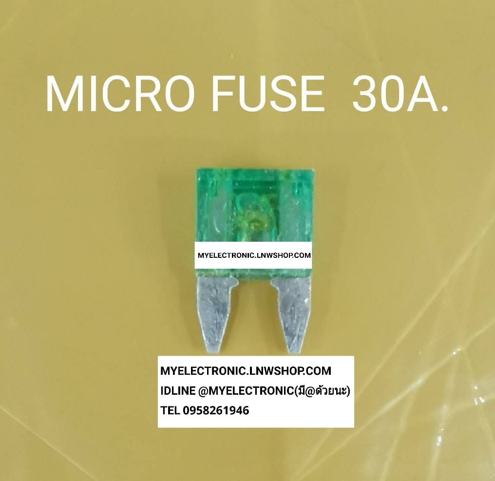 ขาย ฟิวส์รถยนต์30Aสีเขียว , ฟิวส์30A สีเขียว ฟิวส์รถยนต์ ราคาตัวละ บาท