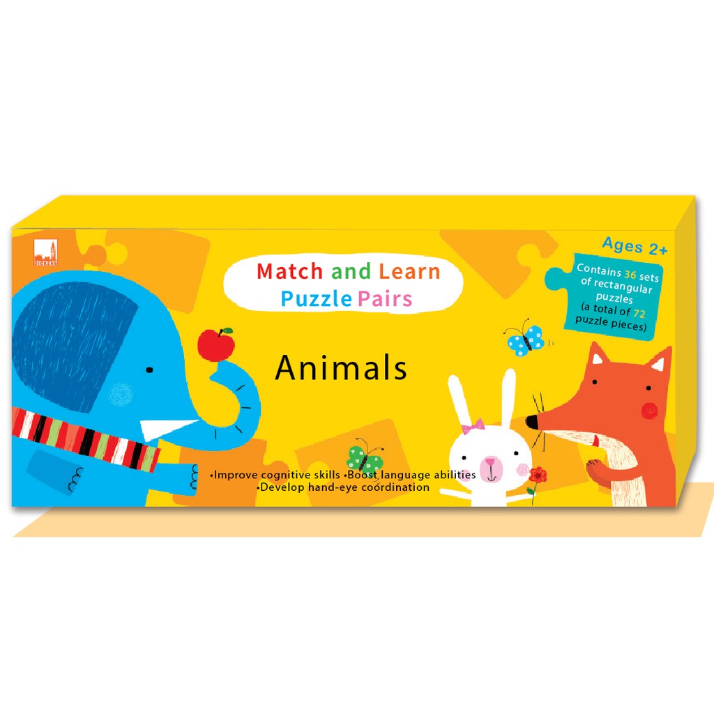 Match & Learn Puzzle Pairs - Animals