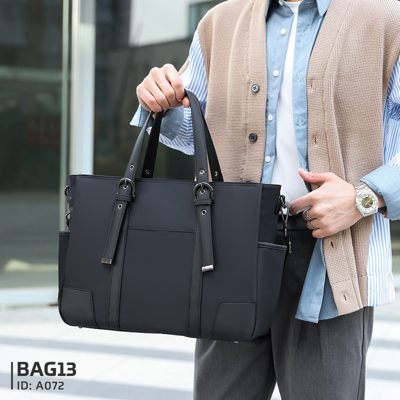 กระเป๋าสะพายข้าง Crossbody Bags กระเป๋าผู้ชาย กระเป๋าใส่ไปทำงาน ใส่ A4, หนังสือ, iPad ได้ A072