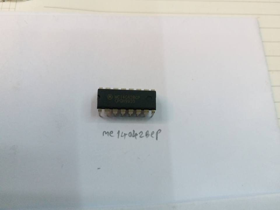MC14042BCPตัวถังDIP-16ขาIC-CMOSไอซี-ซีมอสMCยี่ห้อON-SEMI/MOTOROLAราคาตัวล่