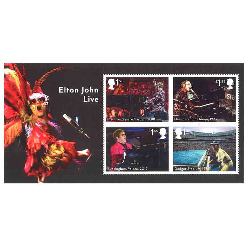 UK Stamp, 2019 Elton John Mini Sheet
