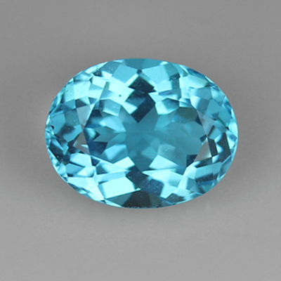 **ขายแล้ว**บลูโทปาส (Blue Topaz) 2.73 กะรัต สีฟ้าสวิสบลู ประกายดี