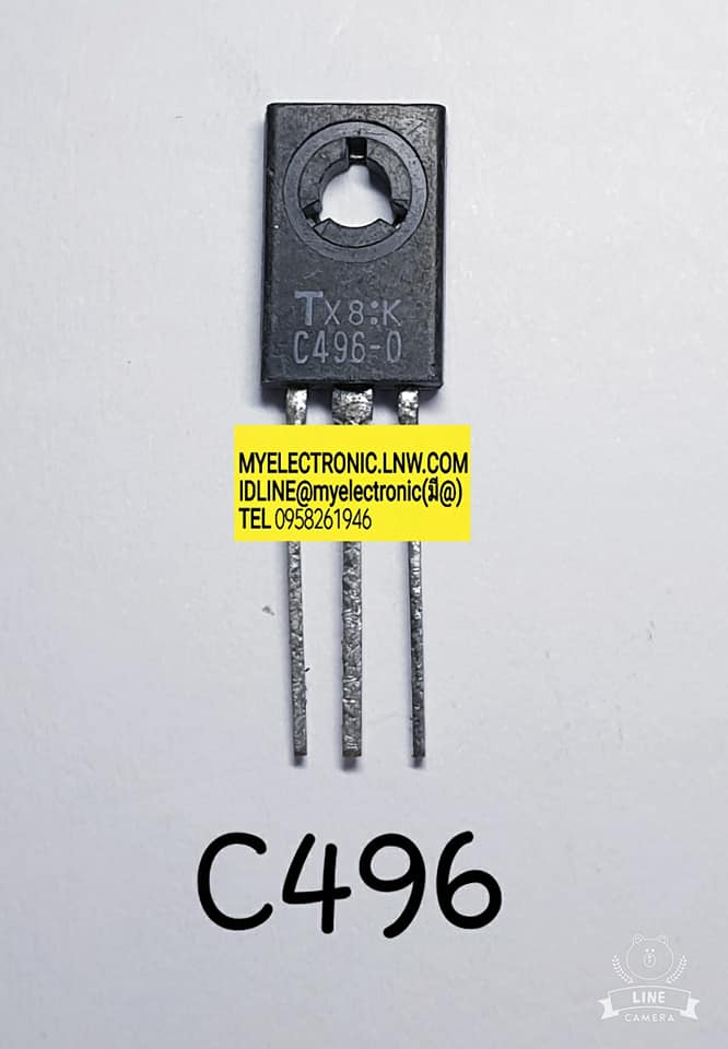ขาย 2SC496 ตัวถังTO-126 ยี่ห้อTOSHIBA ราคาตัวละ บาท มีหน้าร้านอยู่บ้านหม้อ กรุงเทพ ส่งของเร็ว มาซื้อหน้าร้านได้ สั่งปุ๊บส่งปั๊บ