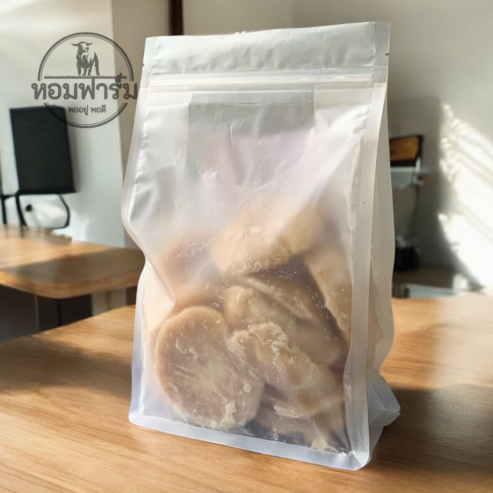 1 กก. น้ำตาลโตนดผสมน้ำตาลมะพร้าว แบบปึก ซองซิปล็อก ปิด/เปิด ใช้ง่าย ส่งตรงจากเพชรบุรี
