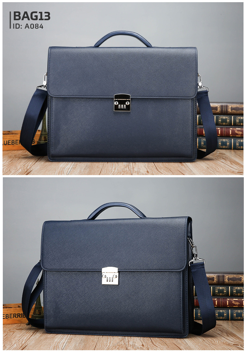 กระเป๋าสะพายข้าง Crossbody Bags กระเป๋าผู้ชาย กระเป๋าใส่ไปทำงาน ใส่ A4, หนังสือ, iPad ได้ A084