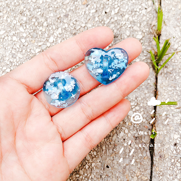 แม่พิมพ์ซิลิโคน H02 ตัวแขวน หัวใจอวบ + วงกลม