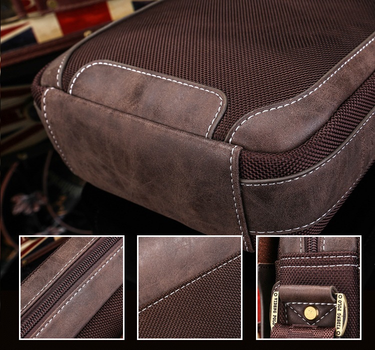 กระเป๋าสะพายข้างผู้ชาย กระเป๋าผู้ชาย POLO VIDENG ของแท้100% ใส่ไปทำงาน ใส่ไปเที่ยว [CODE : P003] แนวนอน