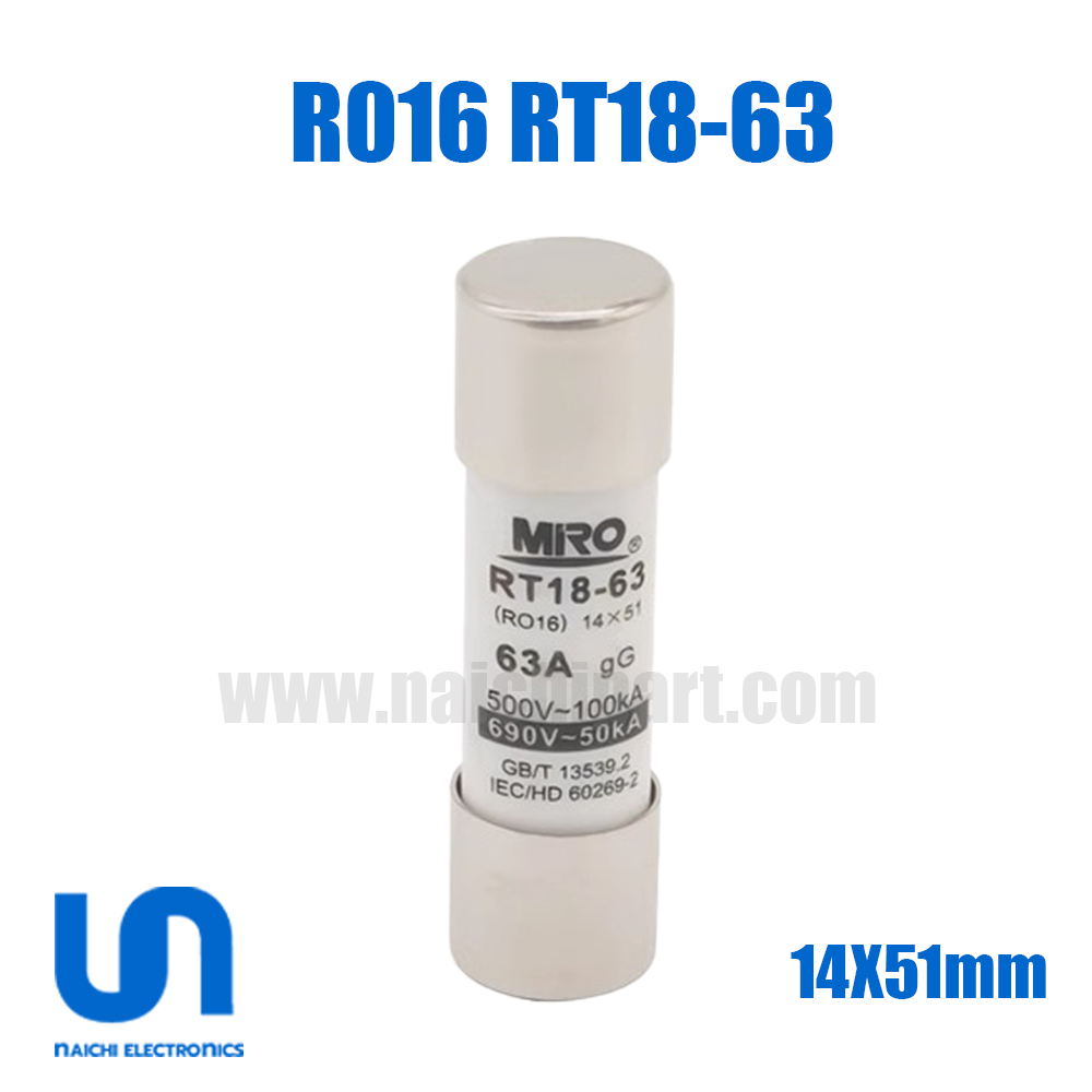MRO R016 RT18-63 14X51mm 1A 2A 3A 4A 5A 6A 10A 16A 20A 25A 32A 40A 50A 63A 500V-100kA 690V-50kA