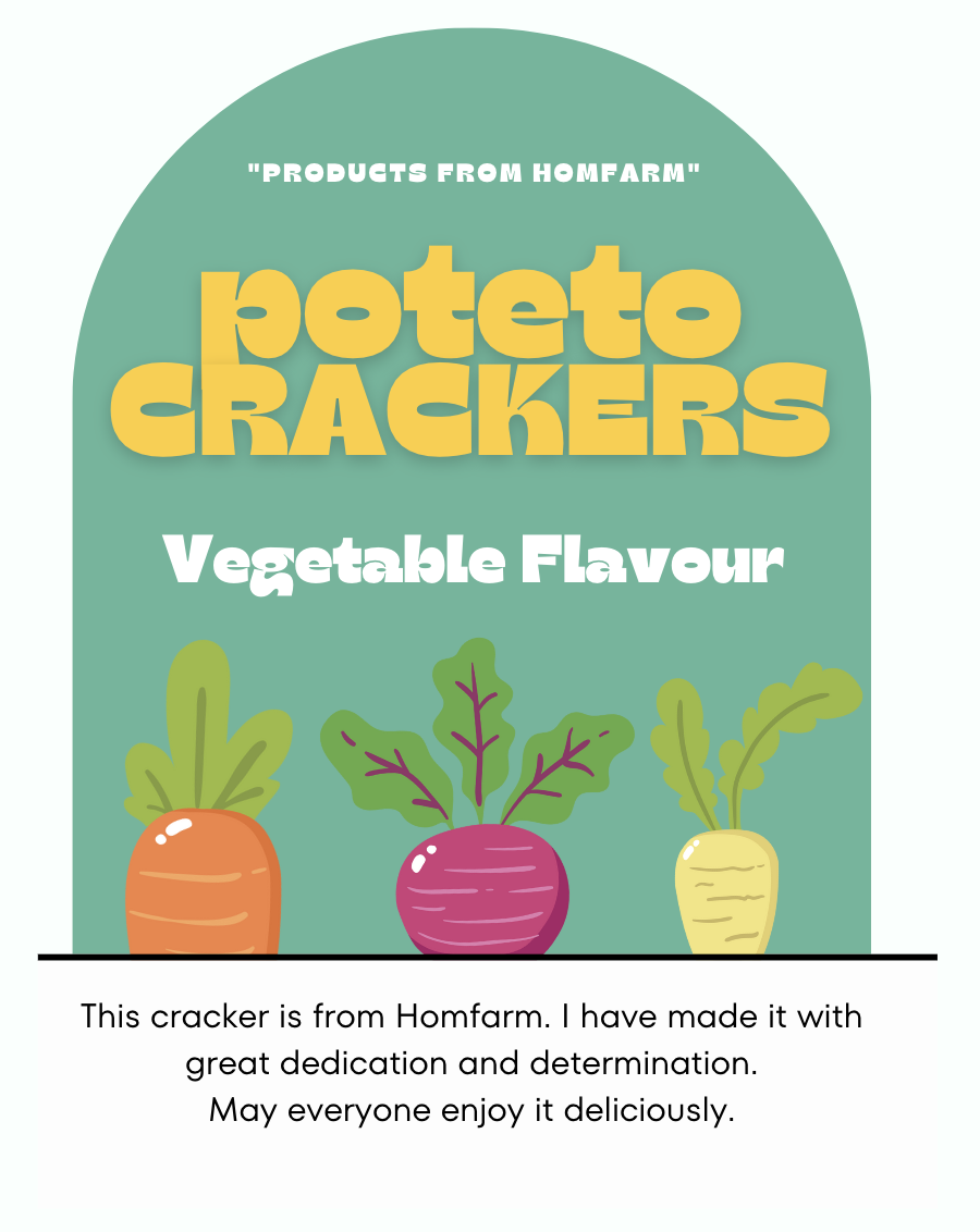 🌟 มันฝรั่งกรอบ แผ่นบาง รสผัก Potato crackers หอมฟาร์ม! 🌟