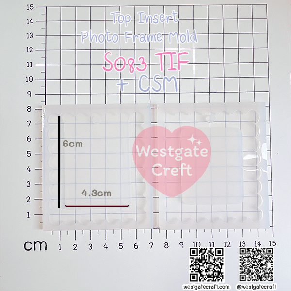 แม่พิมพ์เรซิ่น S083 TIF Top Insert Photo Frame Mold + CSM