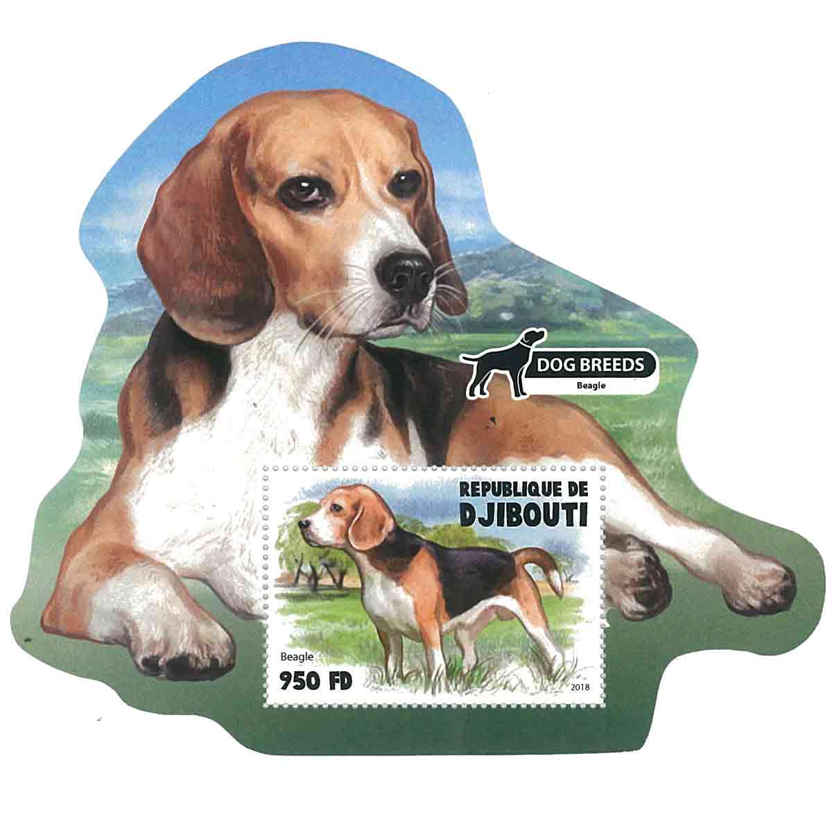 Djibouti Stamp, 2020 Dog - Djibouti S/S