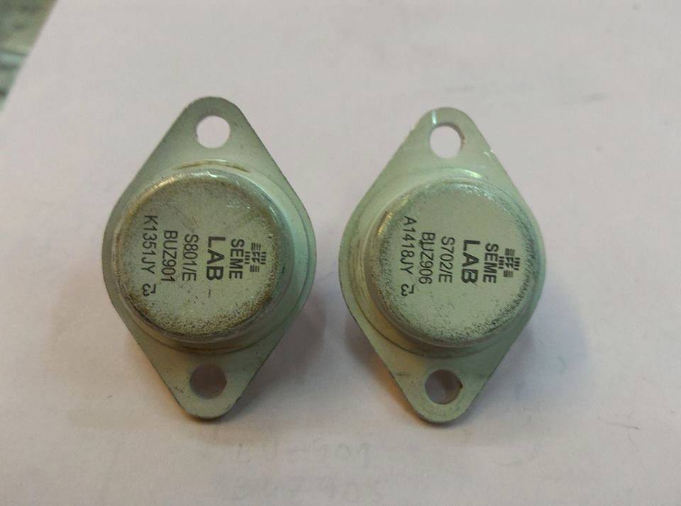 BUZ901+BUZ906มอสเฟตคู่แทนJ49+K134คู่แทนJ56+K176มอสเฟตจานบินขยายเสียงตัวถังTO-3BUZ901BUZ906ราคาคู่ล่ะยี่ห้อSEMELAB
