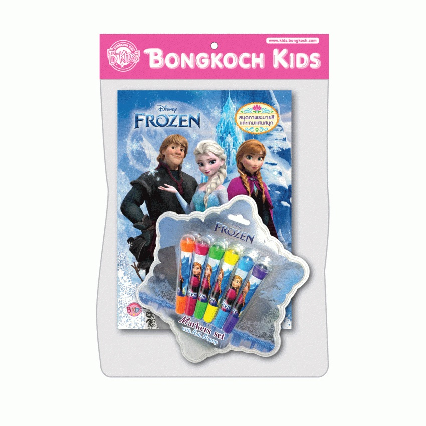 FROZEN - SISTERS FOREVER + ปากกามาร์คเกอร์พร้อมตัวปั๊มแบบลูกกลิ้ง