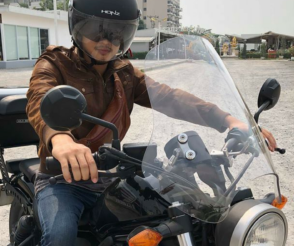 ชิวหน้า ไฟกลม ทรงสูง 47 ซม. สีใส