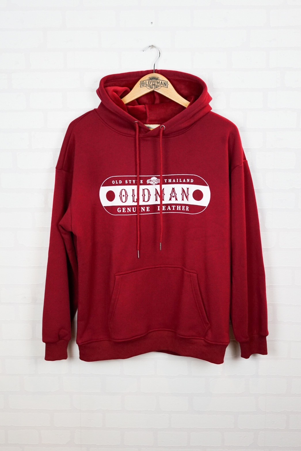  เสื้อฮู้ดแขนยาว H01 รุ่นสกรีน แดง (สอบถามไซส์ก่อนสั่งซื้อ) 