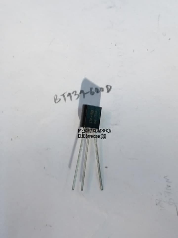 ขาย BT131-600D ตัวถังTO-92 ยี่ห้อ TRIAC BT131-600 Dไตรแอค BT131600D ของแท้ ราคา ตัวล่ะ . . . . หน่วย บาท