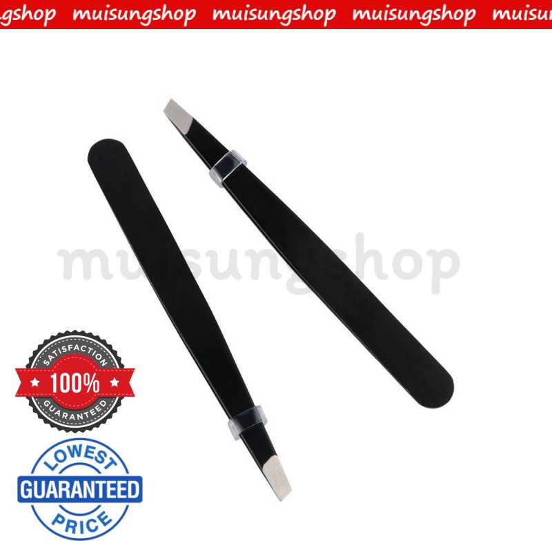 MUISUNGSHOP แหนบ tweezer รุ่นหนา เกรดพรีเมี่ยม อย่างดี เหล็กหนา ที่ถอนขนคิ้ว ที่ถอนขน
