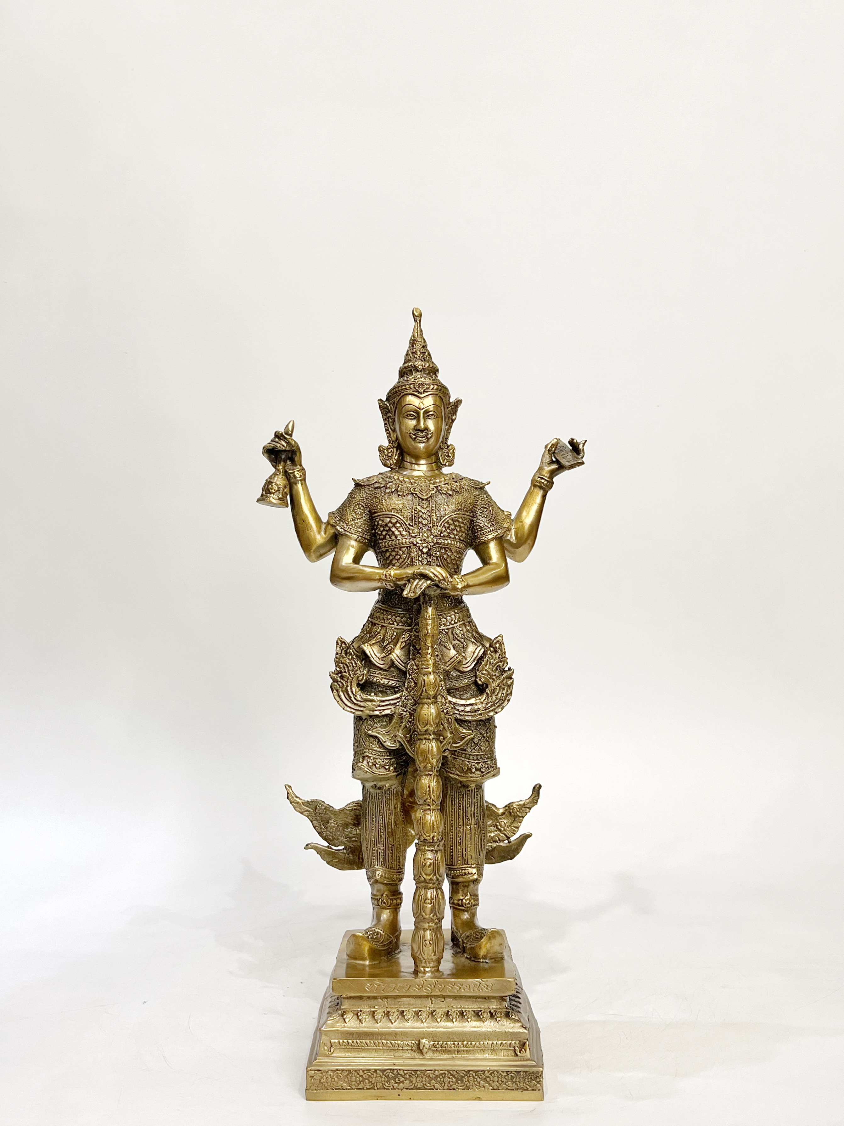 รูปหล่อ ท้าวเวสสุวรรณ ขนาดสูง 18 นิ้ว ท้าวเวสสุวรรโณ จตุมหาราชิกา วัดหน้าพระเมรุราชิการาม พระนครศรีอยุธยา