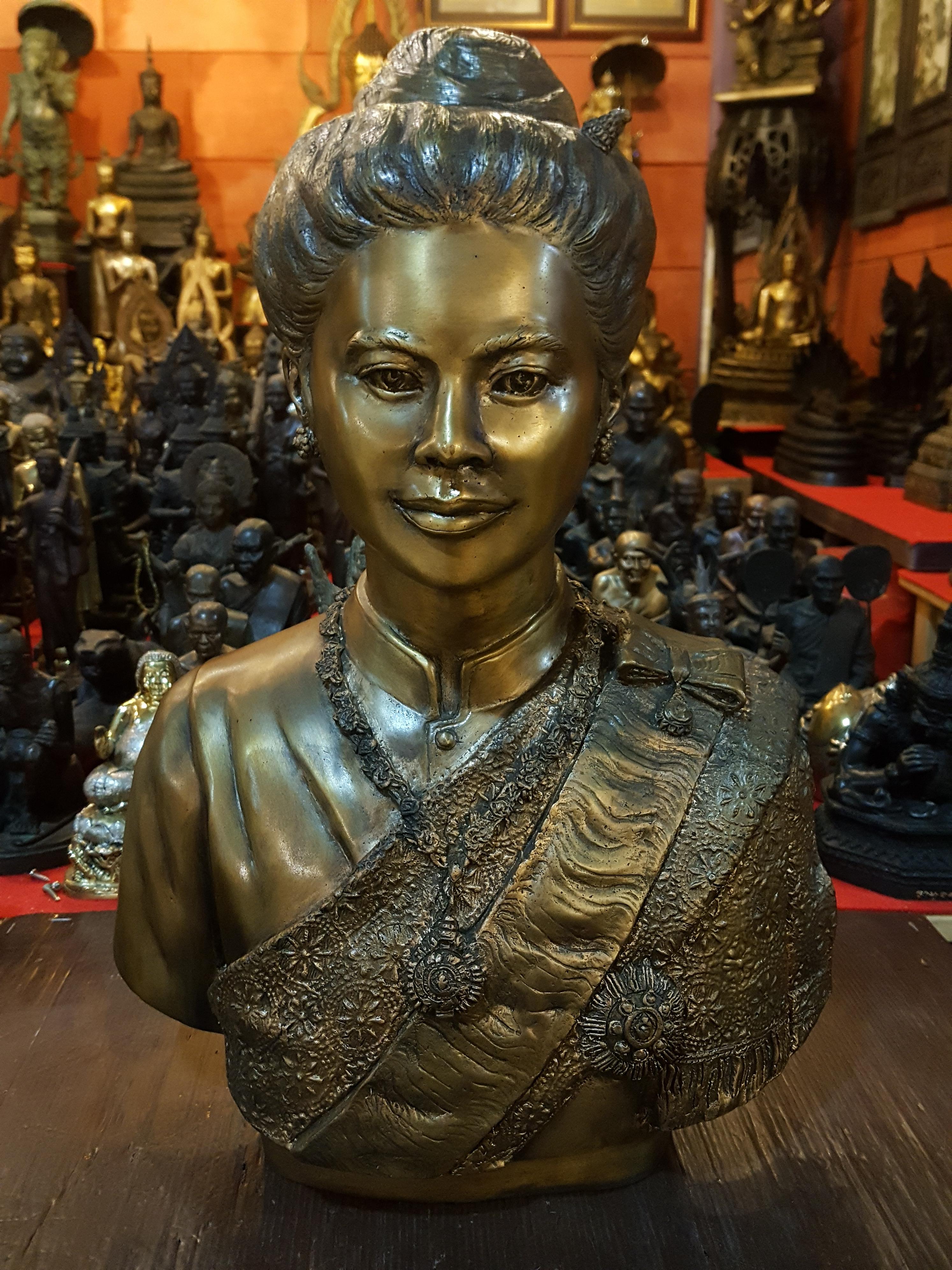 รูปหล่อพระสุพรรณกัลยา สมัยที่อยู่ประเทศไทย เนื้อสำริศ Limited