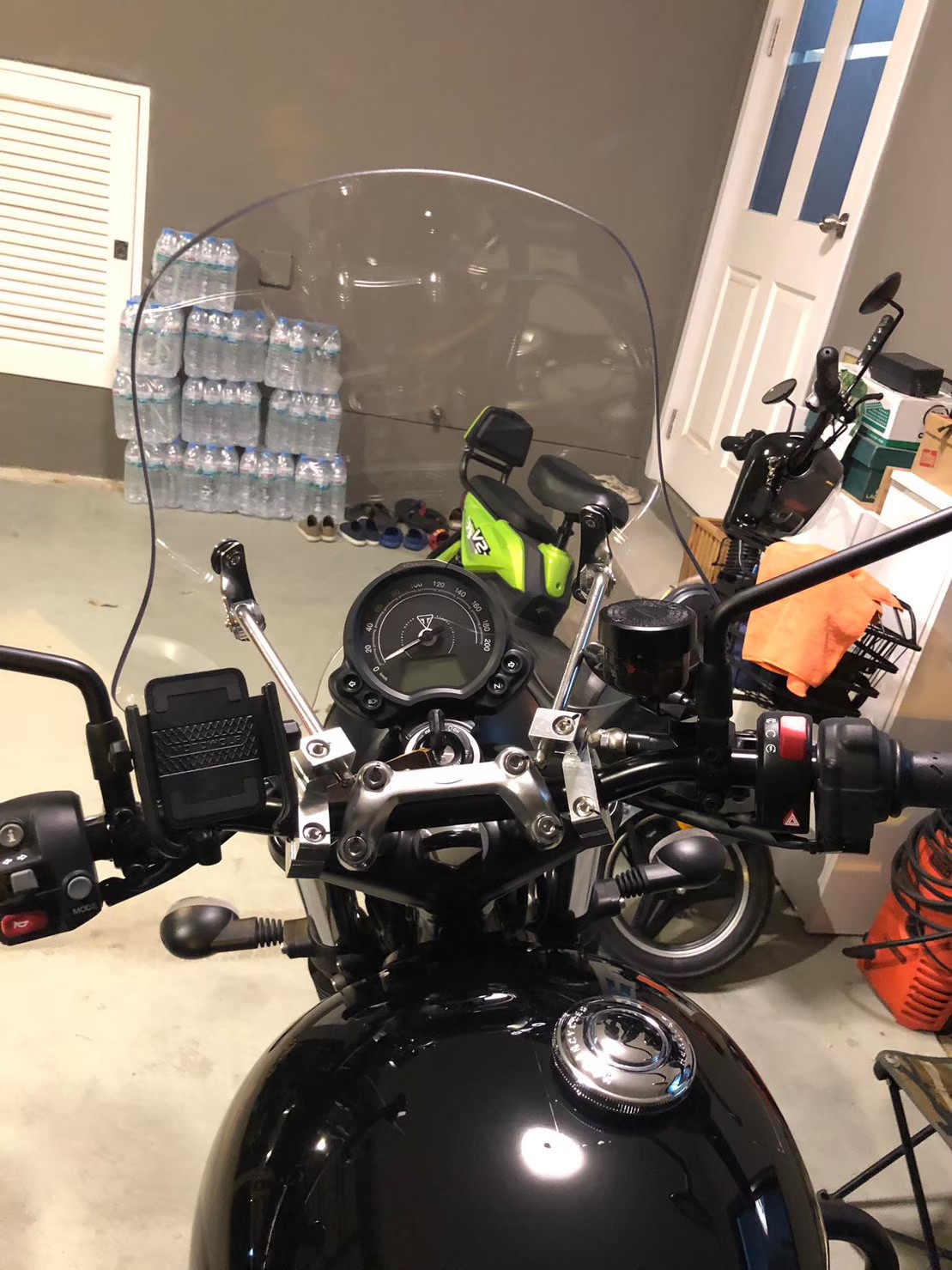 ชิวหน้า ไฟกลม ทรงสูง 47 ซม. สีใส