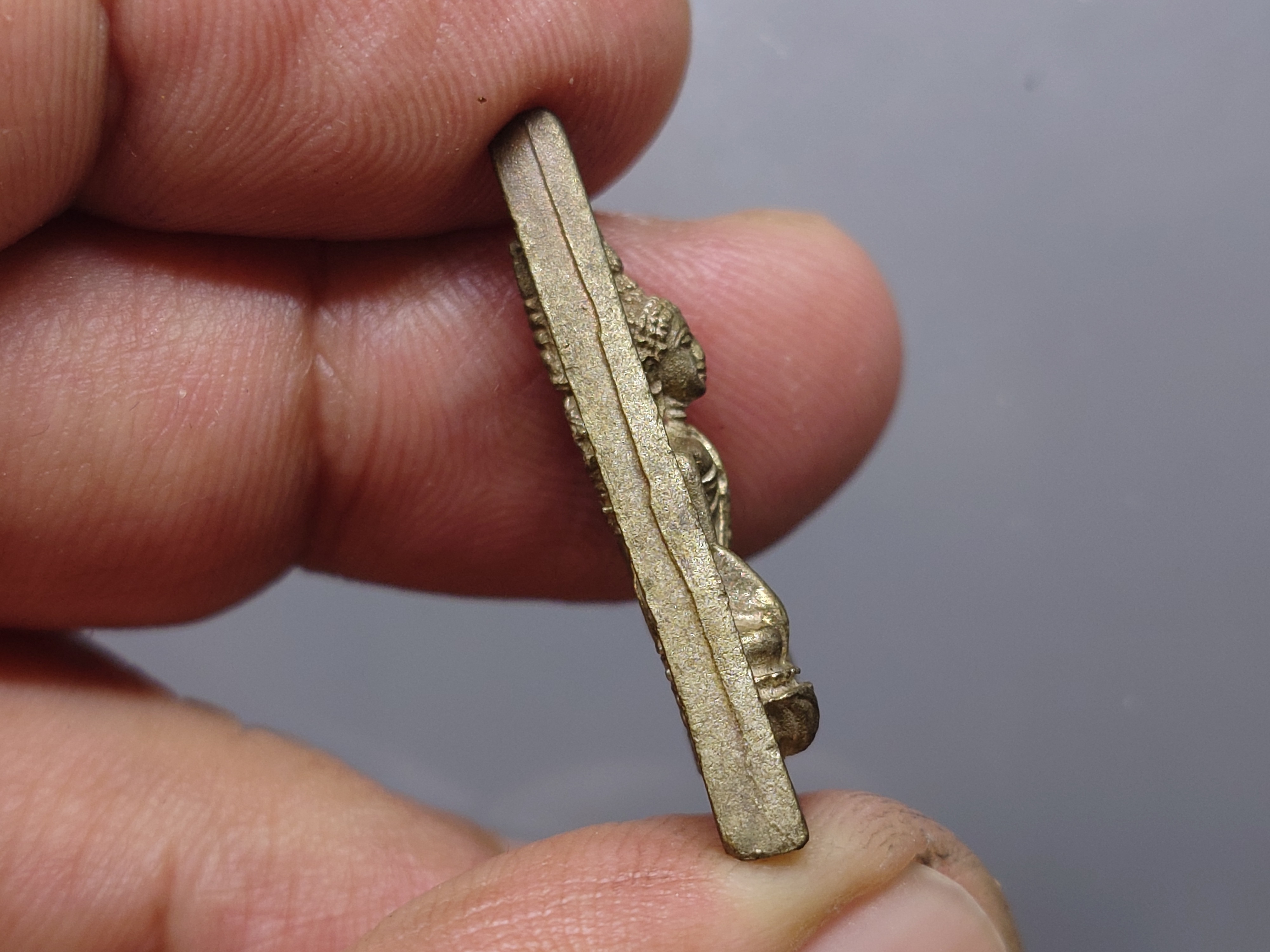 พระสมเด็จนางพญาจิตรลดา หลัง สก.5 รอบ สมเด็จพระบรมพระราชินีนาถ เนื้อโลหะผสม พิมพ์ใหญ่ ปี2535 พร้อมตลับเดิม