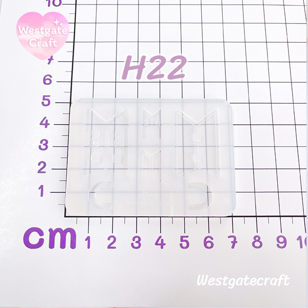 แม่พิมพ์ซิลิโคน H22 ตัวแขวน Logo Bts