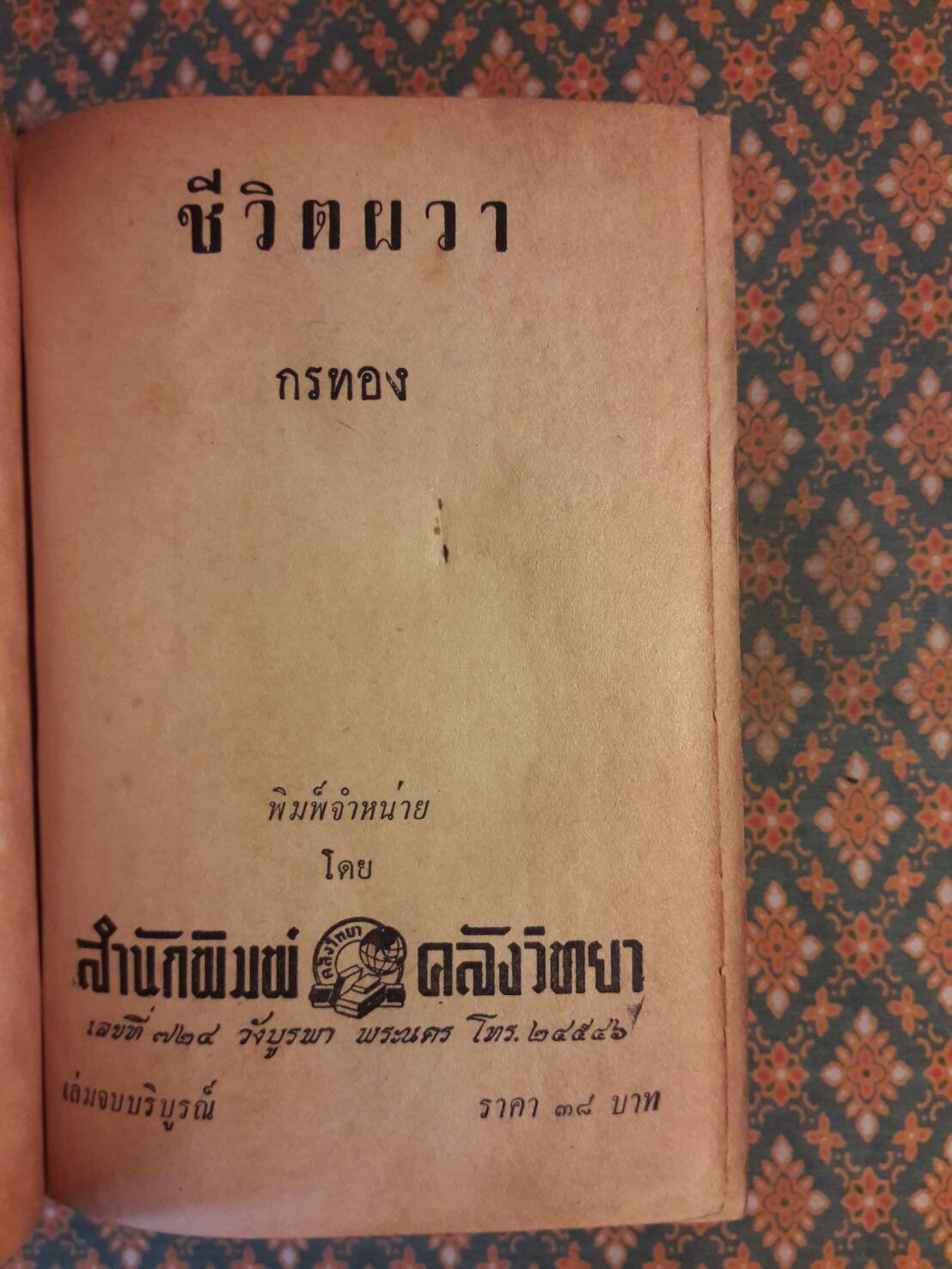 ชีวิตผวา (2 เล่มจบ)