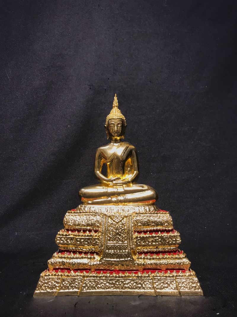 พระพุทธรูป พระประธานยิ้มรับฟ้า หน้าตัก 5 นิ้ว (สมเด็จพระพุทธจารย์) วัดระฆังโฆสิตารามวรมหาวิหาร