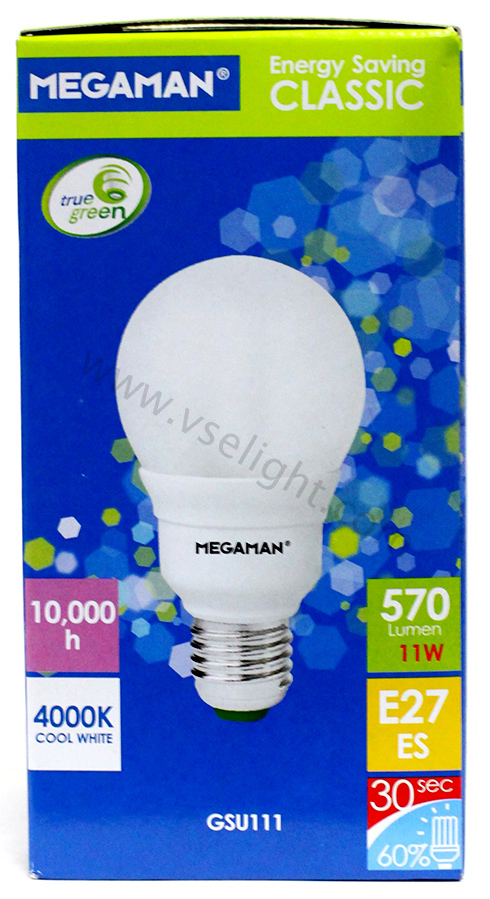 หลอดประหยัด 11W MEGAMAN แสง Coolwhite 4000K -ลดพิเศษ