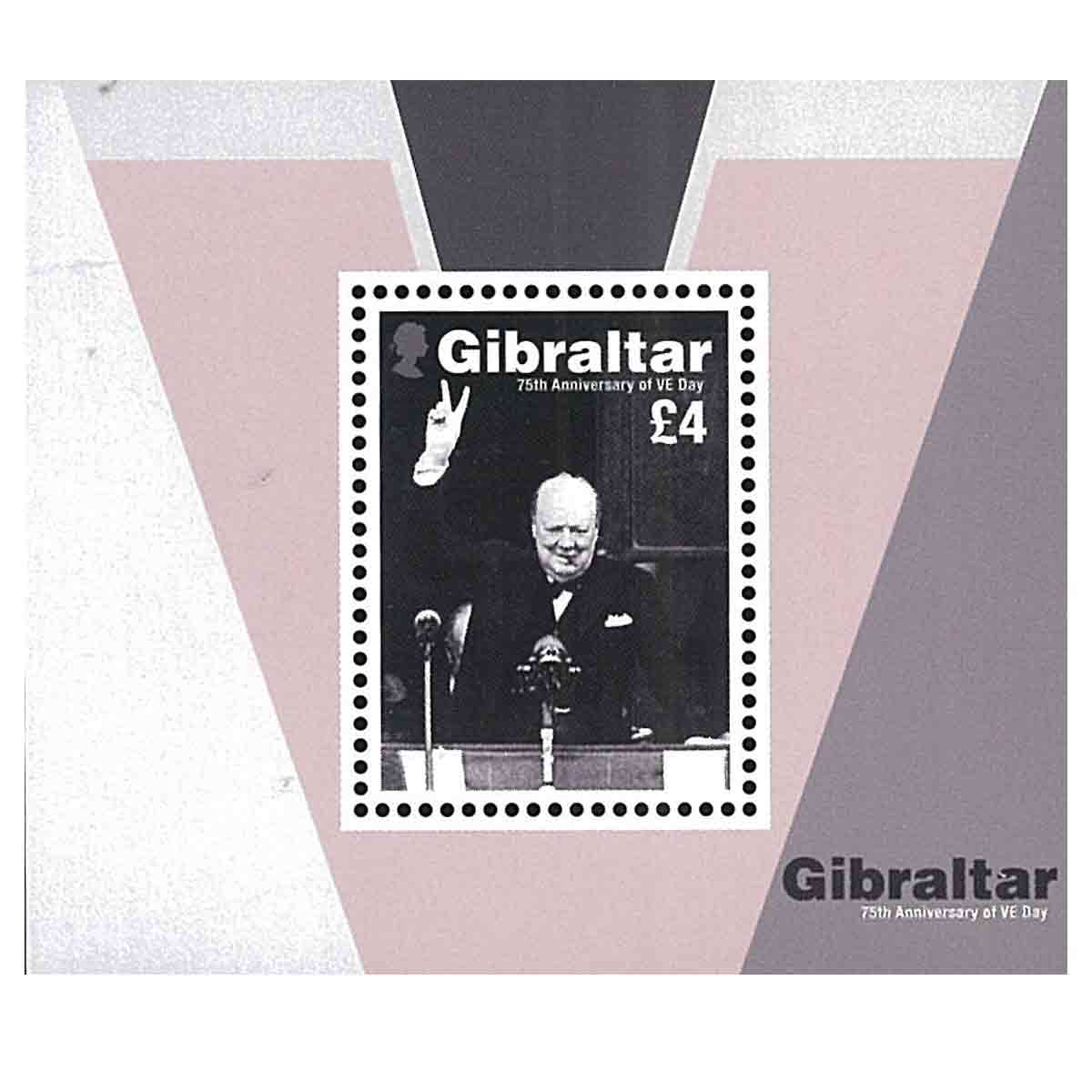 Gibraltar Stamp, 2020 VE Day 75th Anniversary S/S