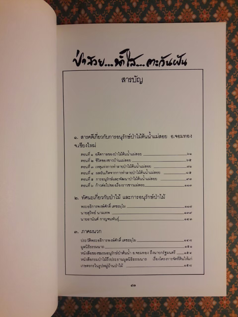 ป่าสวย น้ำใส ตะวันฝัน