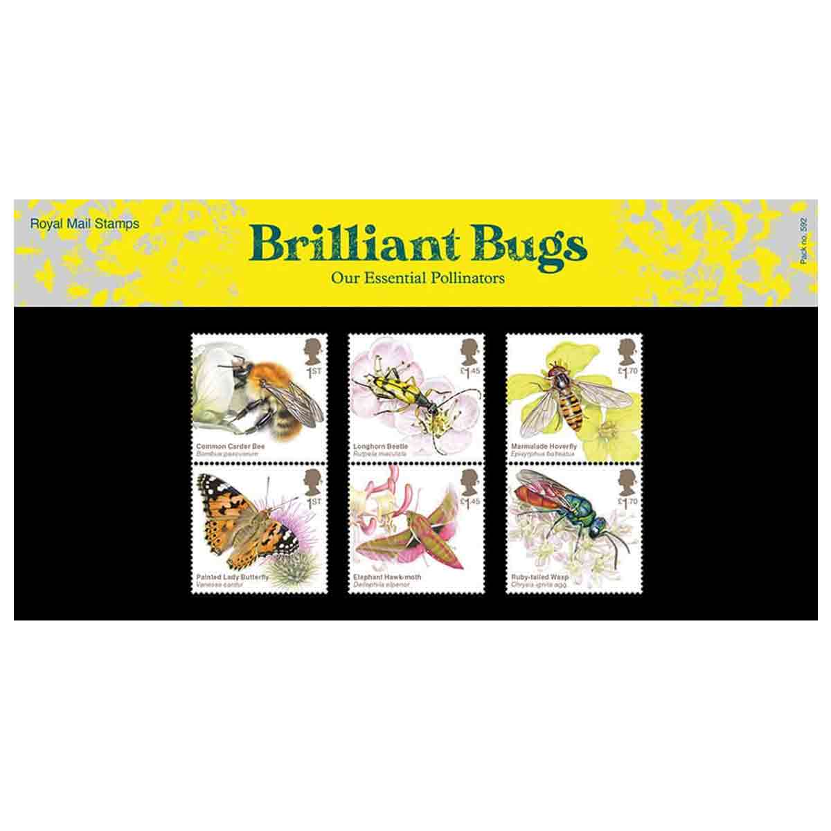 UK Stamp, 2020 Brilliant Bugs Pack