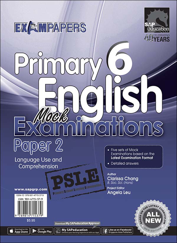 แบบทดสอบภาอังกฤษ ป.6 Primary 6 English Mock Examinations
