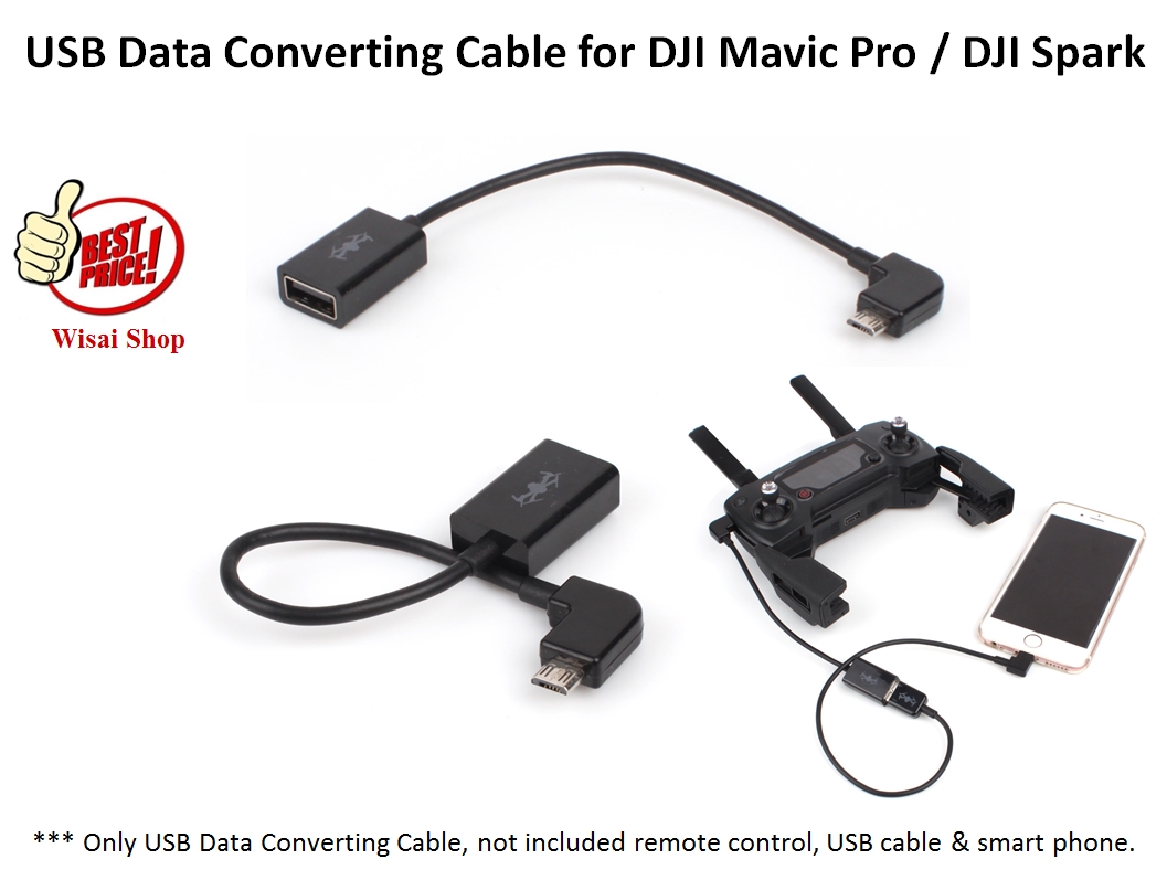 USB Data Converting Cable ตัวแปลงสายสำหรับรีโมทของ DJI Mavic Pro / DJI Spark