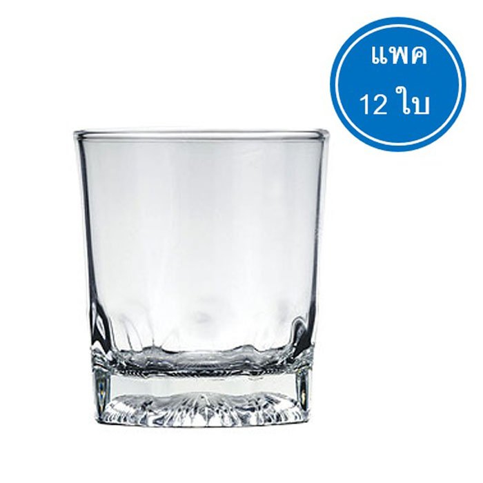 แก้วก้นเหลี่ยม 9 oz. (LG15) แพ็ค 12 ใบ