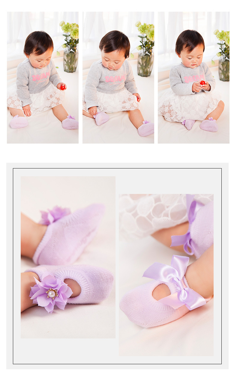 MUISUNGSHOP รองเท้ากันลื่น ผ้ายืดใส่สบาย เหมาะสำหรับแรกเกิดถึง 2 ขวบ