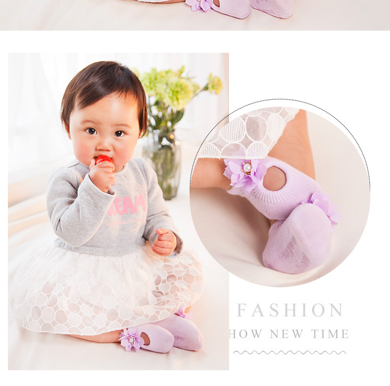 MUISUNGSHOP รองเท้ากันลื่น ผ้ายืดใส่สบาย เหมาะสำหรับแรกเกิดถึง 2 ขวบ