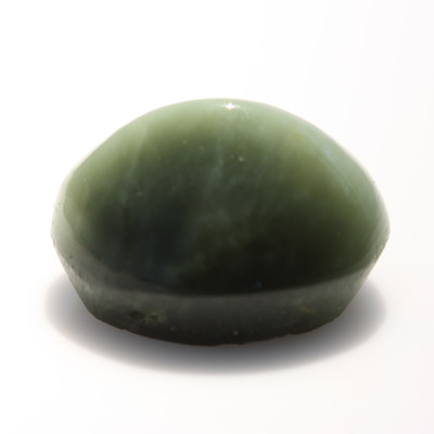 ควอตซ์ตาแมว (Cat's eye Quartz) 4.19 กะรัต สีเขียวอมเทา รูปไข่