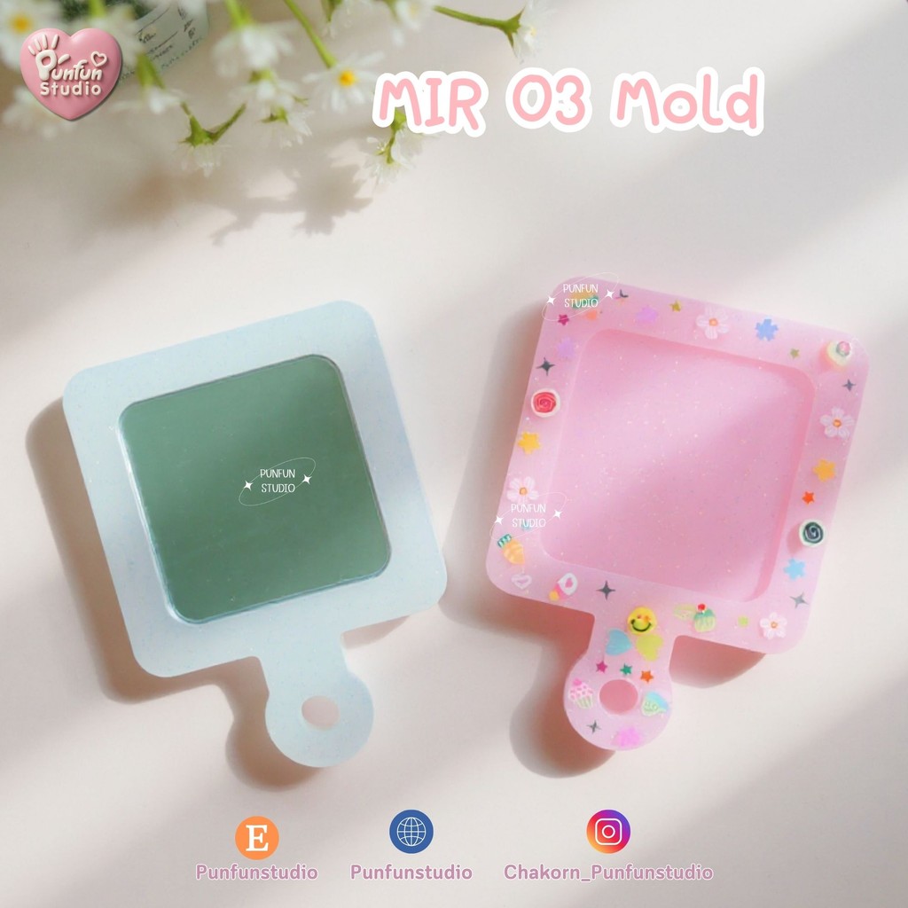 แม่พิมพ์กระจก MIR 01-03 Mold / พิมพ์กระจกห้อยพวงกุญแจ