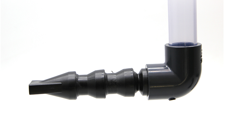 ปลายท่อ น้ำลง สีดำ ปากกลม 25 มิล