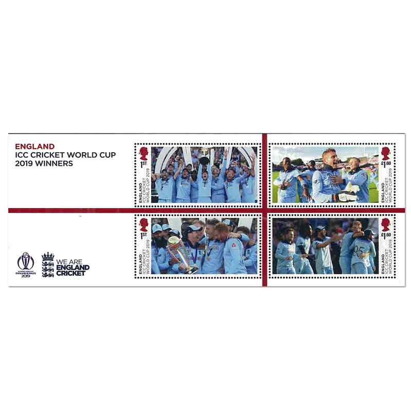 UK Stamp, 2019 Men's Cricket World Cup Winners S/S
