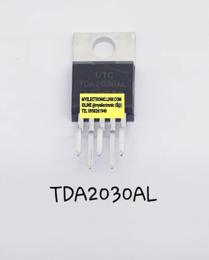 TDA2030ALยี่ห้อUTCตัวถังTO220/5ขาราคาตัวละ
