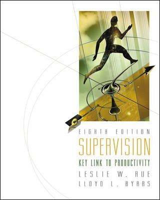 Supervision : Key Link to Productivity ISBN 9780071239776