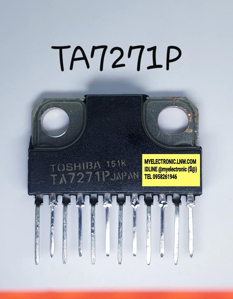 TA7271Pยี่ห้อTOSHIBAตัวถังSIL12ขาราคาตัวละบาท