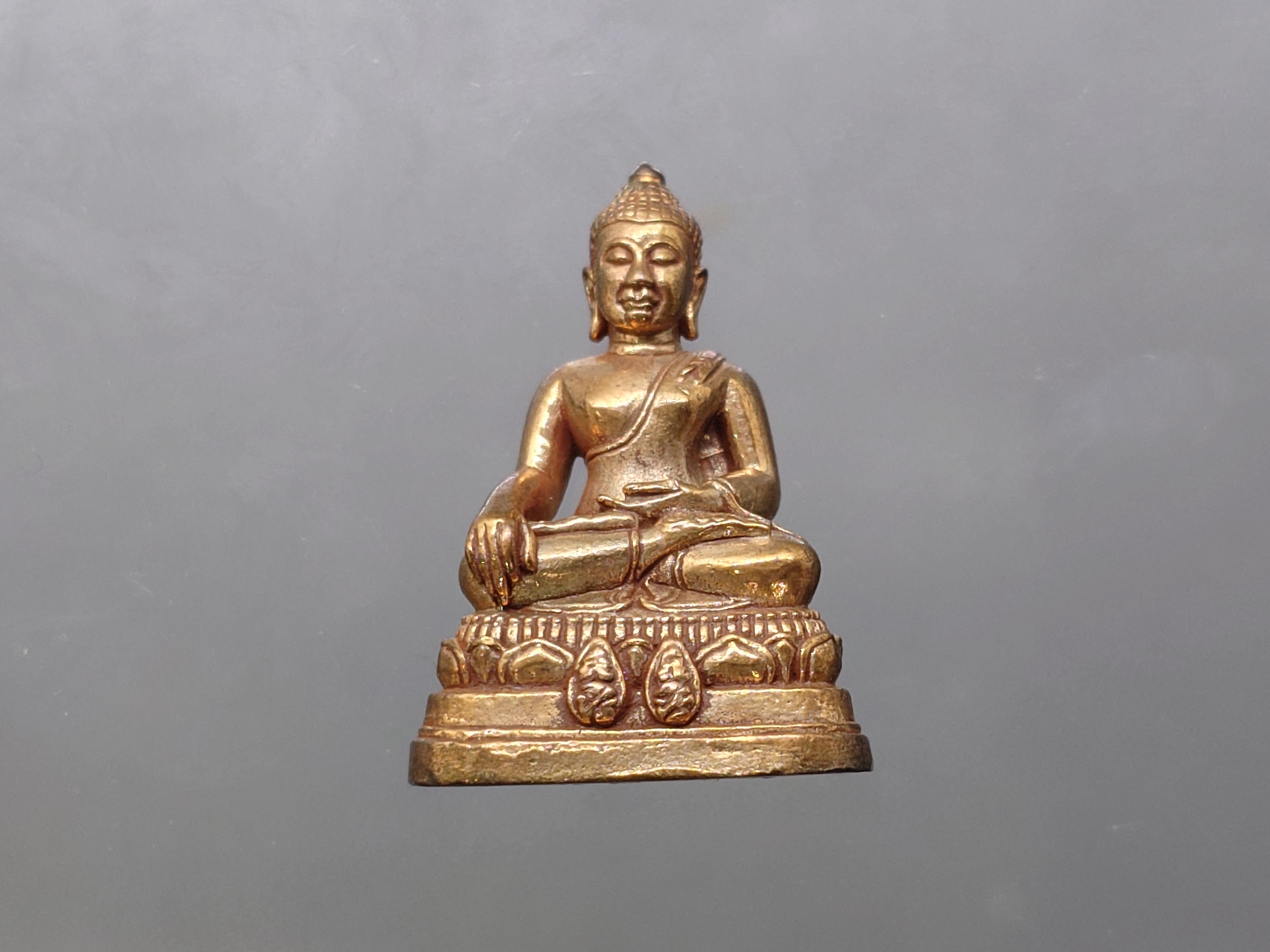 พระพุทธนรสีห์ จำลอง จปร-ภปร เนื่องในโอกาสครบ 100 ปี ธนาคารไทยพาณิชย์ เนื้อนวะโลหะ พ.ศ.2550 พร้อมกล่องเดิม