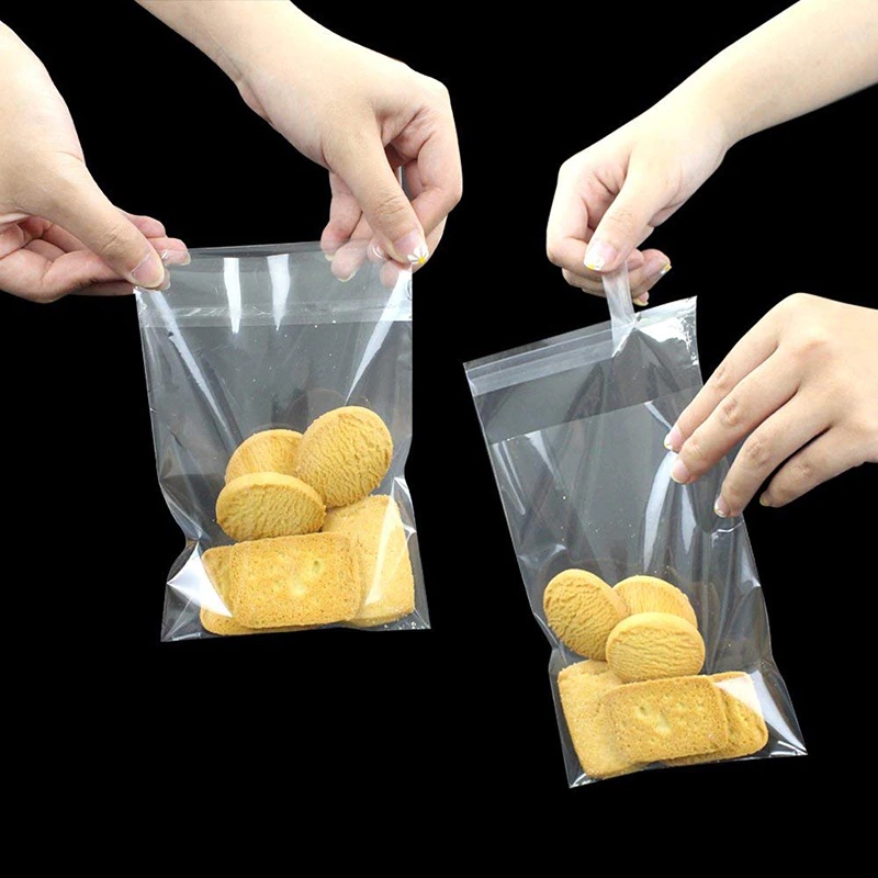 Muisungshop ถุงพลาสติกใส OPP ฝากาว 100ใบ/แพ็ค ถุงแก้วฝากาว ถุงแก้วใส ถุงฝากาว ถุงโอพีพี ถุงopp ถุงใสฝากาว ถุงใส ซองพลาสติก สำเนา